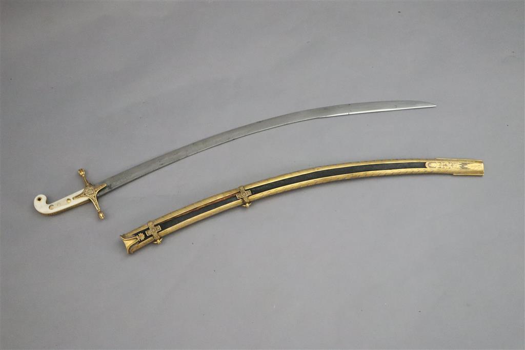 A Victorian 15th King Hussars Levy sword, by Prosser, overall length 36.5in.